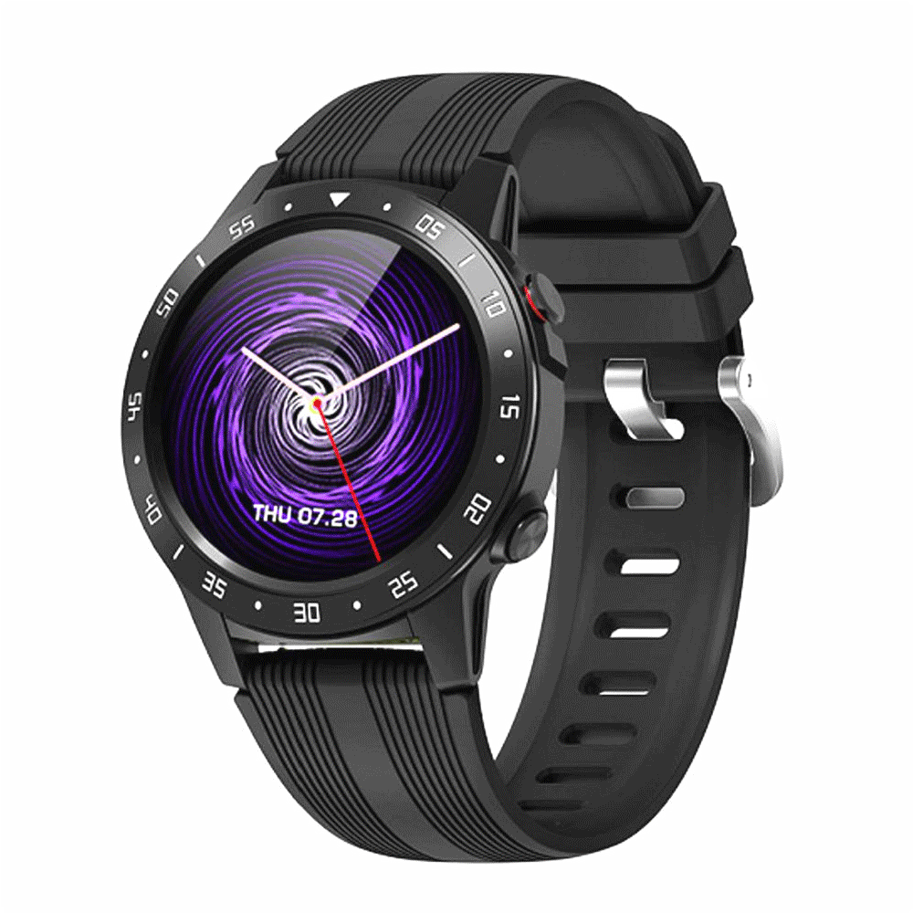 

Bakeey M5s Real Full Roud Touch bluetooth call GSM Built-in GPS Compass Barometer Blood Pressure Weather Smart Watch Phone