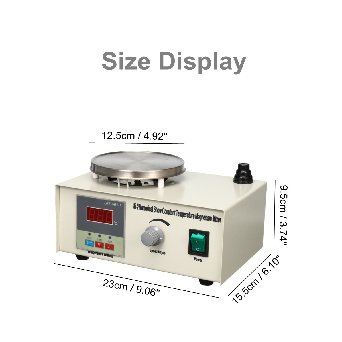 300W 220V Laboratory Lab Magnetic Stirrer Heating Plate Hotplate Mixer Equipment 12