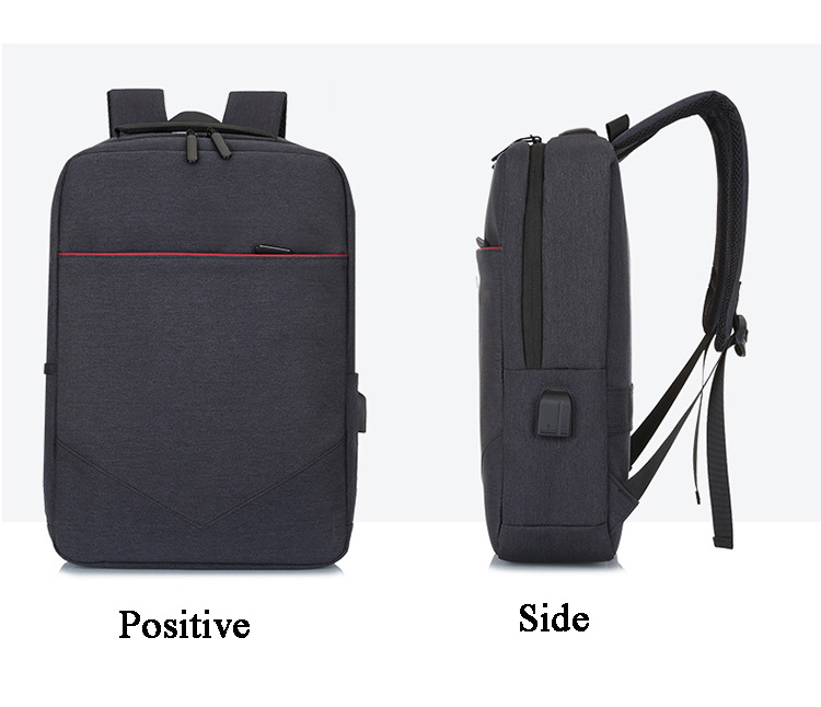 FLAMEHORSE Laptop Multifunctional Pure Color Business Casual Backpack USB Charging Trolley Bag 10