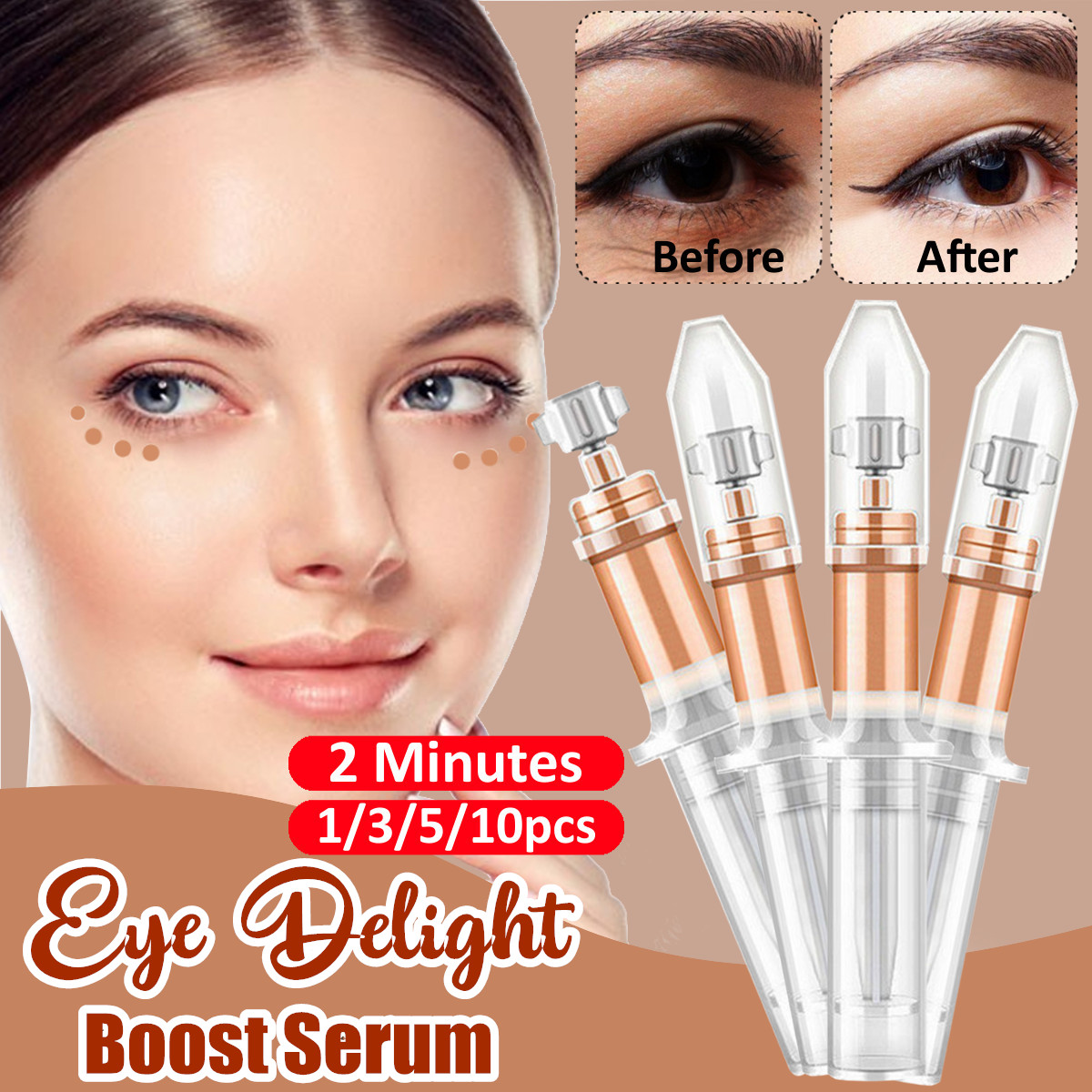 

Eye Delight Boost Serum Essence Anti Puffiness Dark Circle Wrinkle Remover Cream
