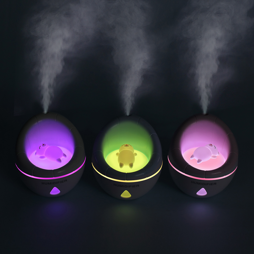 Bakeey RGB LED Ultrasonic Electric Bear Quiet Mini Humidifier Air Purifier for Gift Choice 11