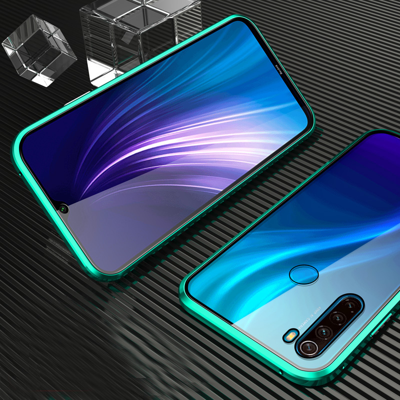 

Bakeey Xiaomi Redmi Note 8 360º Curved Screen Front+Back Double-sided Full Body 9H Tempered Glass Metal Magnetic Adsorpt