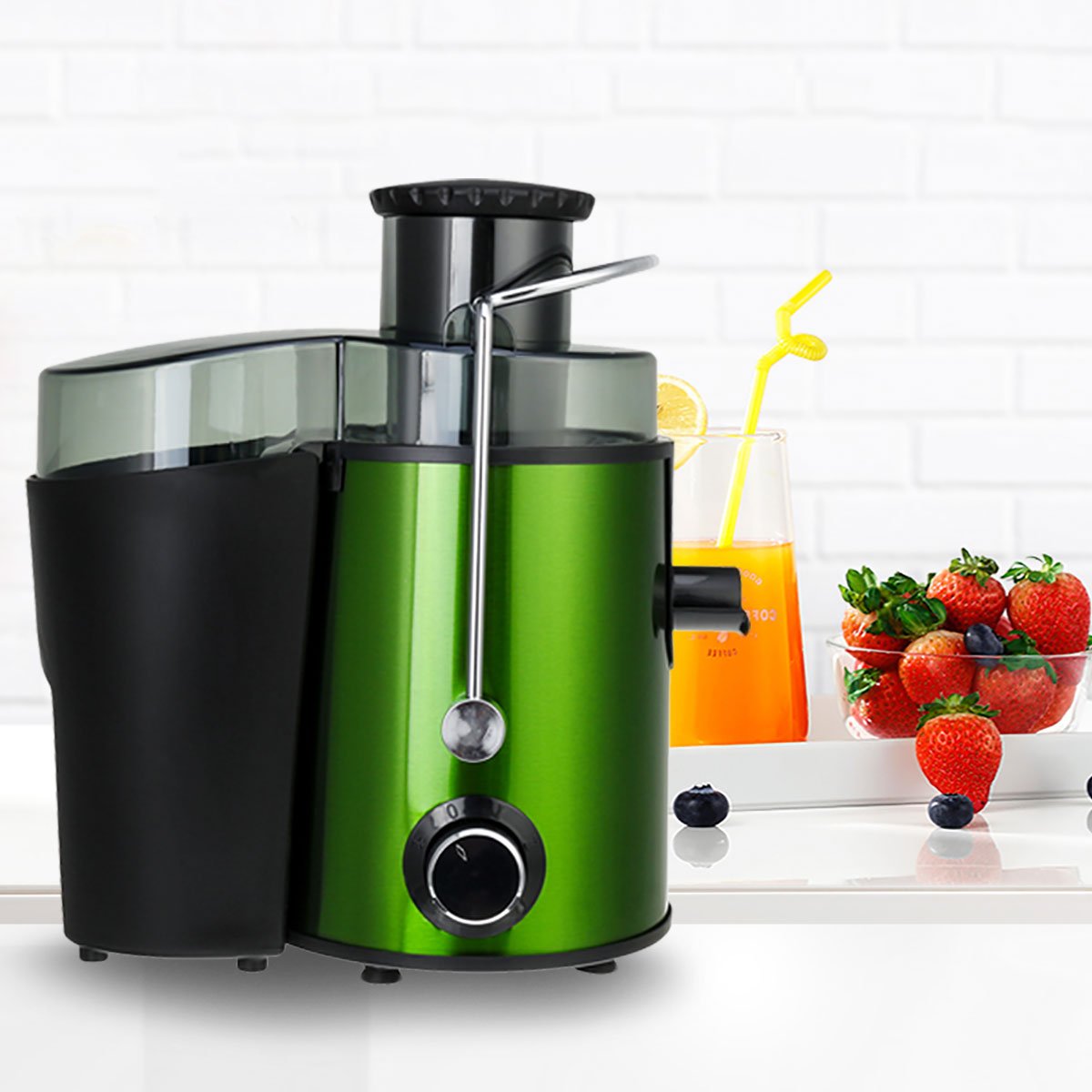 

250W 220V Green Electric Juicer FruitMulti-function juicer Household Fruit Machine Slag Juice Separation Vegetable Jui
