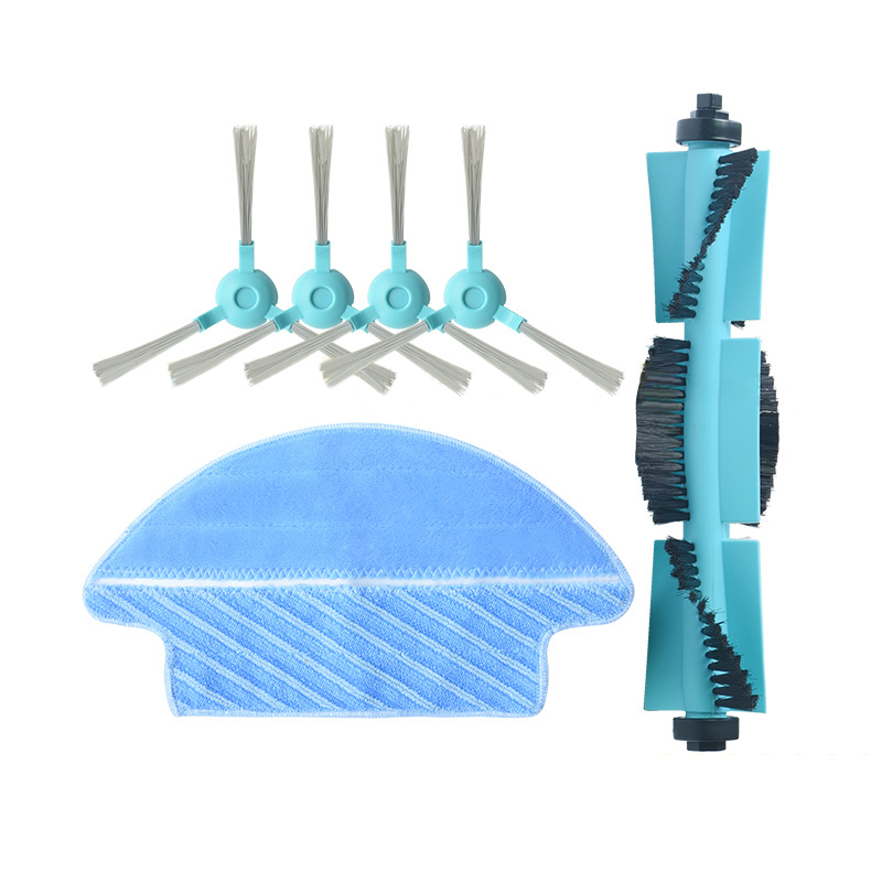 

6PCS Accessories 3090 Side brush Main Brush Roller Brush Mop Cleaning Parts for Conga Sweeping Robot
