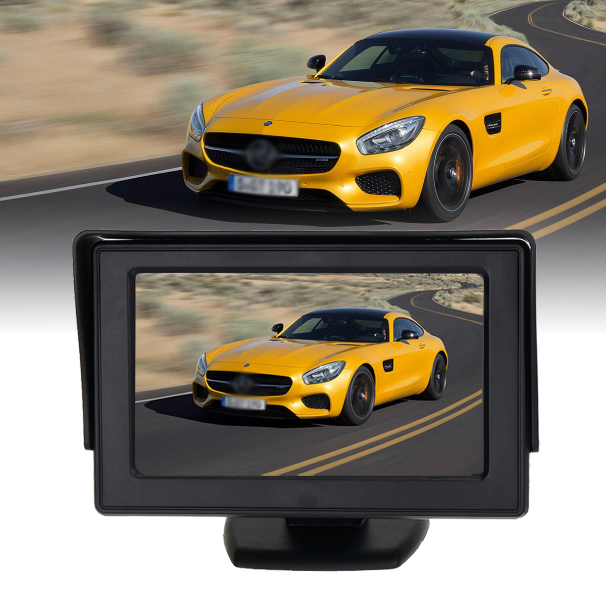 

4.3 дюймов TFT LCD Авто Вид сзади Монитор Резервуар ночного видения Реверс камера 170 Степень IP67