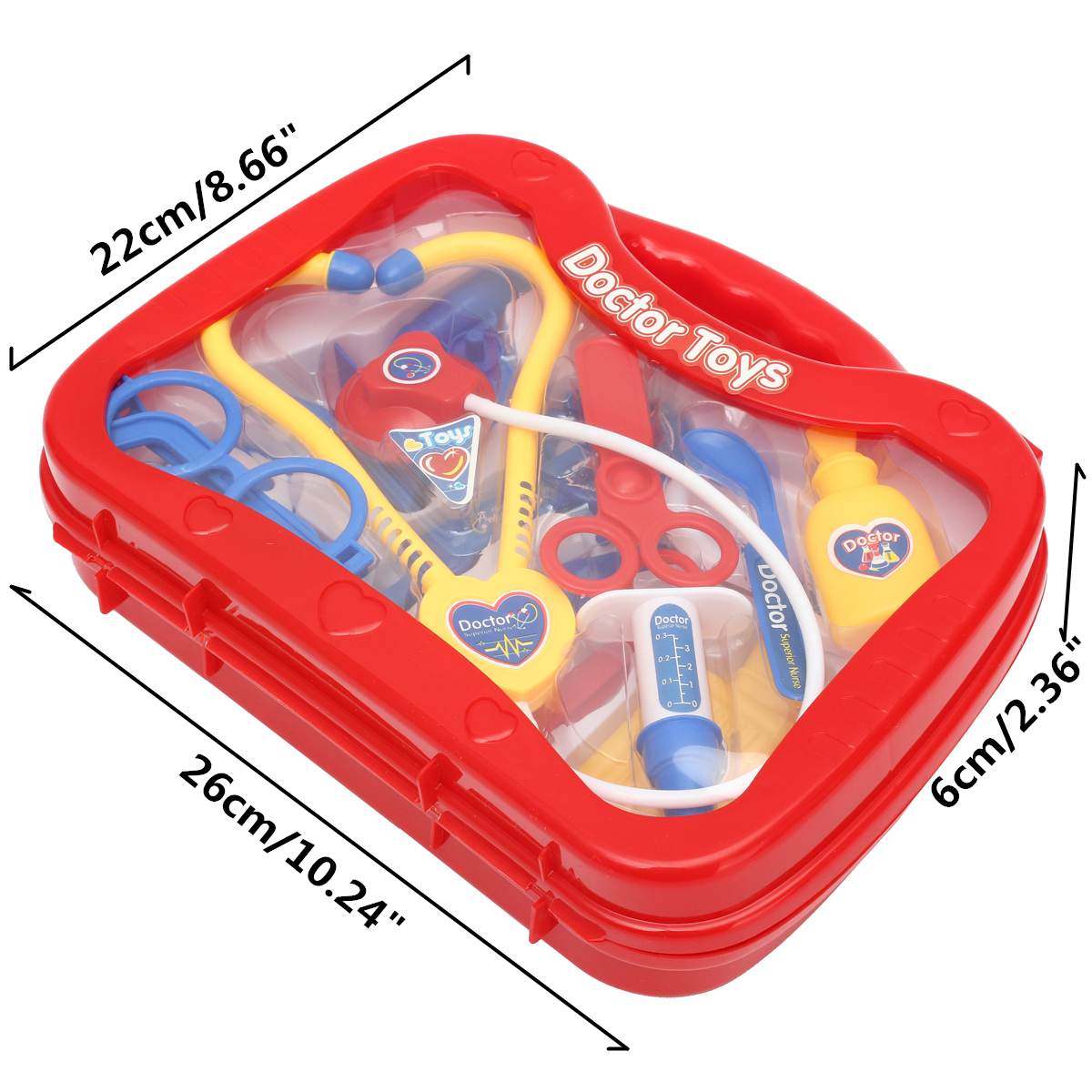 Kids Childrens Role Play Doctor Nurses Toy Medical Set Kit Gift Toys 33
