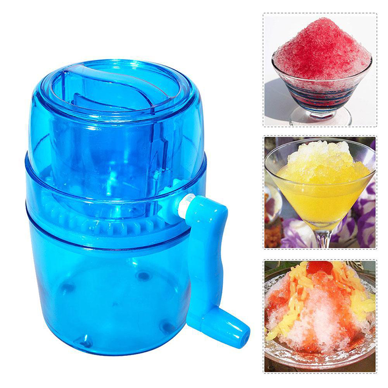 

1.1L Manual Ice Maker Snow Cone Maker Ice Cutter Crusher Juicer