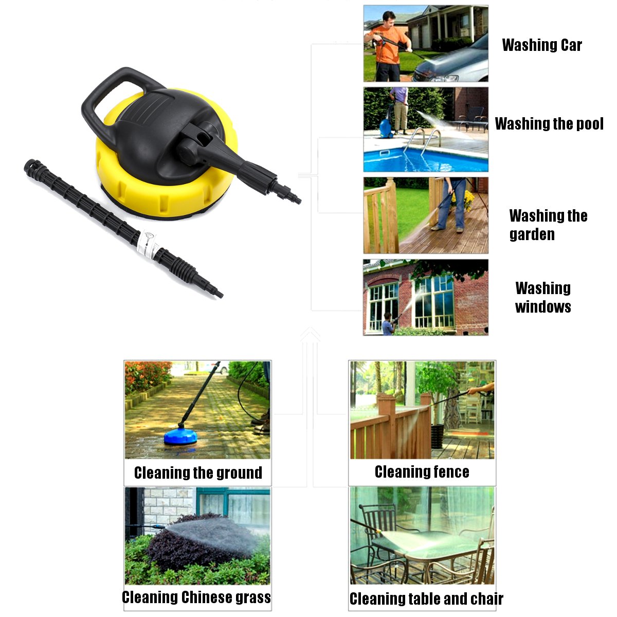 Deck Patio Rotary Pressure Washer Cleaner Trigger for Karcher / for LAVOR BS VAX 16