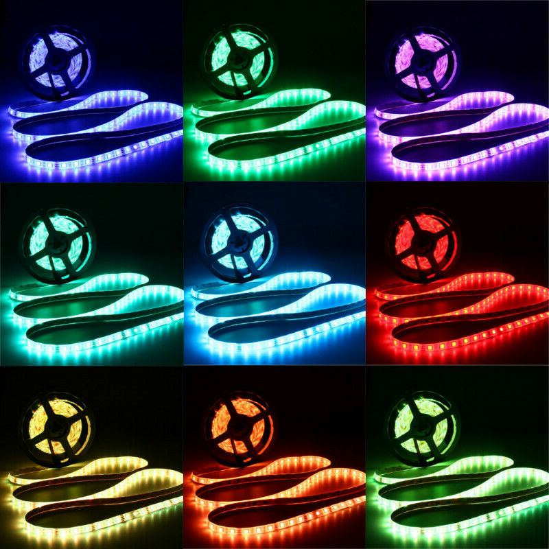 DC12V 5M 10M 5050 RGB Timer Function LED Strip Light Waterproof With 40kEYS Remote Control + Music Controller