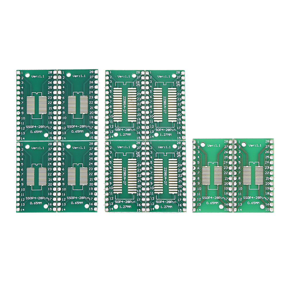 

100pcs TSSOP28 SSOP28 To DIP28 SOP28 Transfer PCB Board DIP Pin Board Pitch Adapter