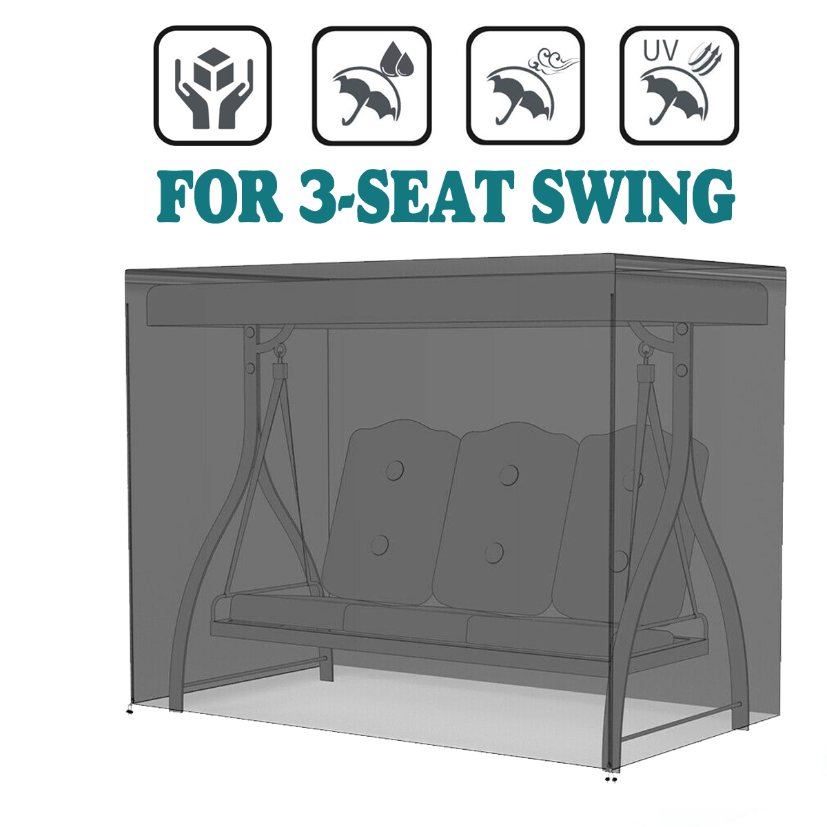 Furniture Waterproof Cover Swing Hammock Table Dustproof UV Protector Outdoor 3