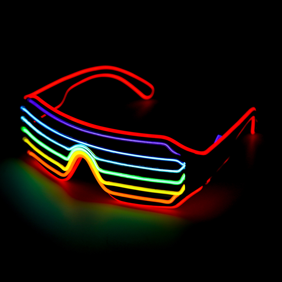

4 режима LED Glow EL Очки Фестиваль вечеринки по проблескову неона Провод Барная вечеринка зажигает очки