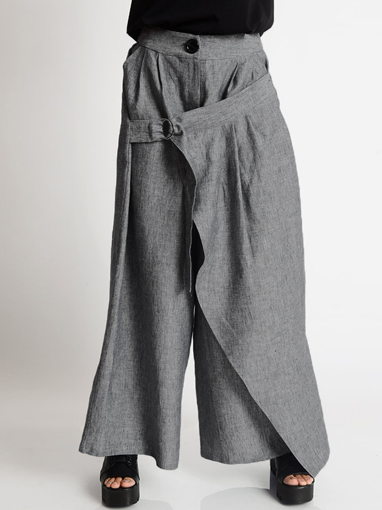 

Women Casual Asymmetric Harem Pants Irregular Loose Trousers
