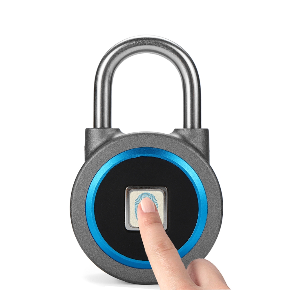 

Отпечатков пальцев приложение Bluetooth Padlock Keyless Anti-Theft Смарт Замок Беспроводной Водонепроницаемы