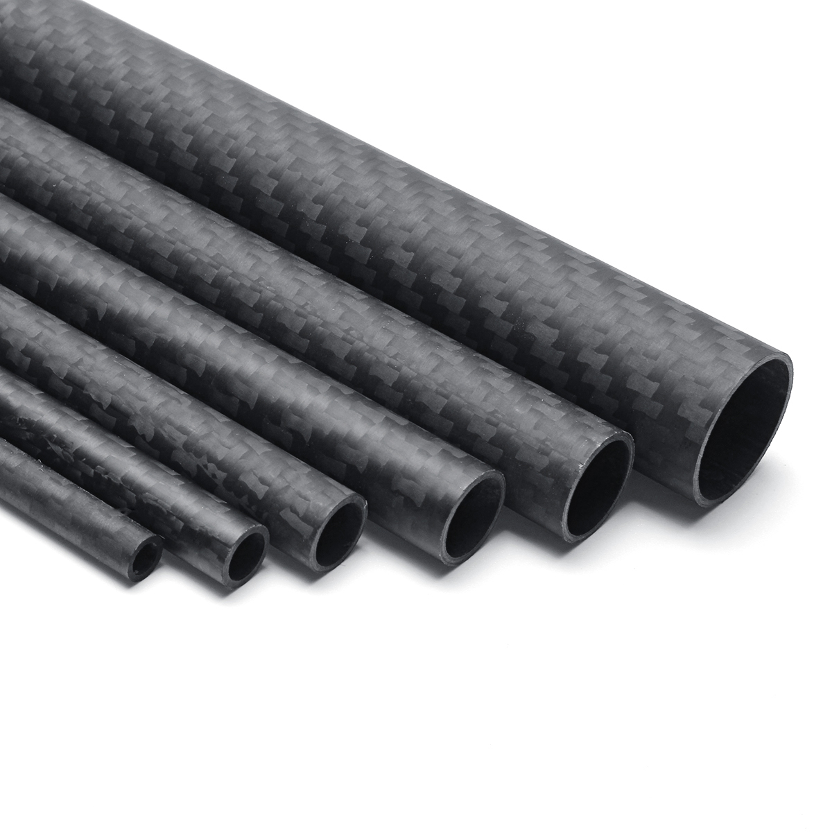 

500mm Carbon Fiber Tube From 5mm Up to 20mm Roll Wrapped-Glossy 3K
