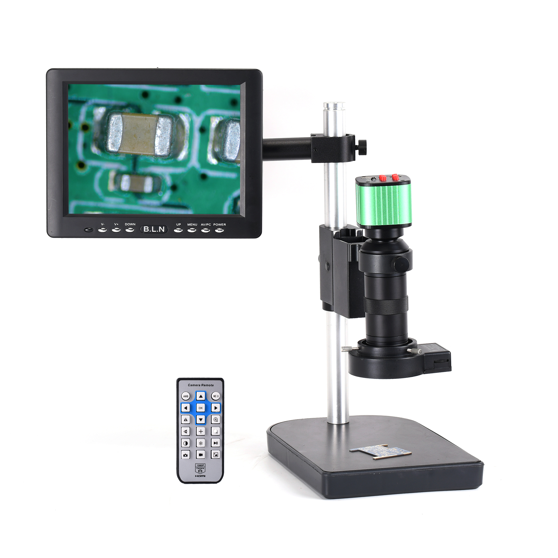 

HAYEAR 16MP 1080P USB Video Microscope Camera with C-mount Lens 40 LED Light 8' inch LCD Monitor for PCB Repair