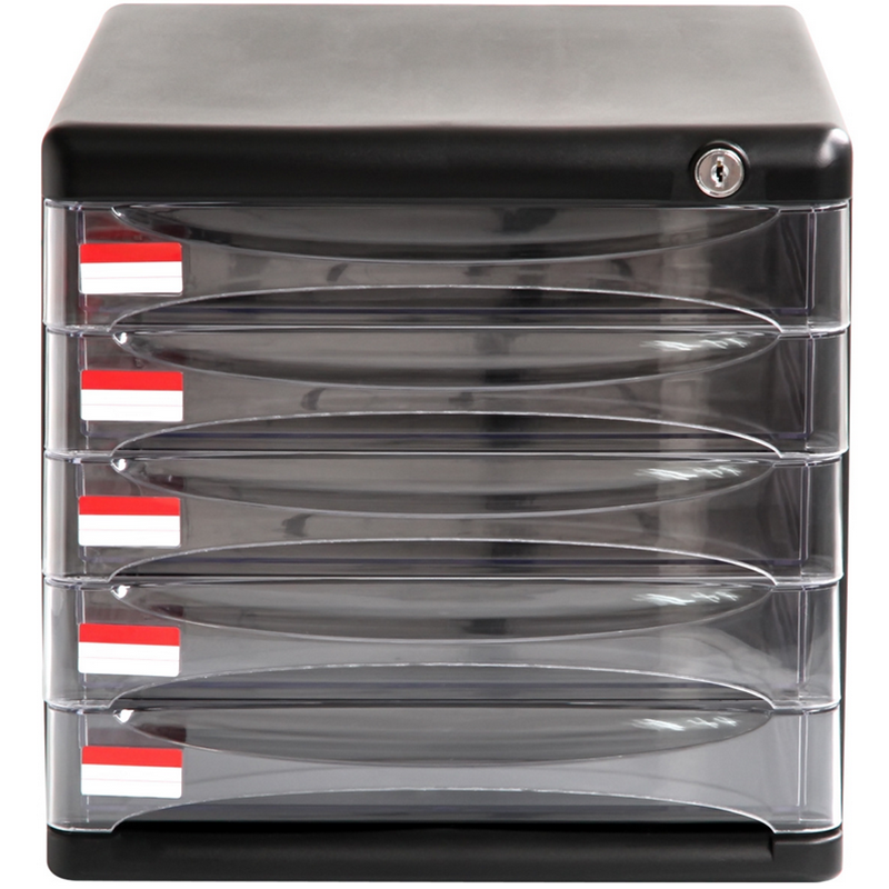 

Deli 9795 File Cabinet Five-Storey File Cabinet Lock Plastic Desktop File Cabinet Drawer Cabinet Data Cabinet