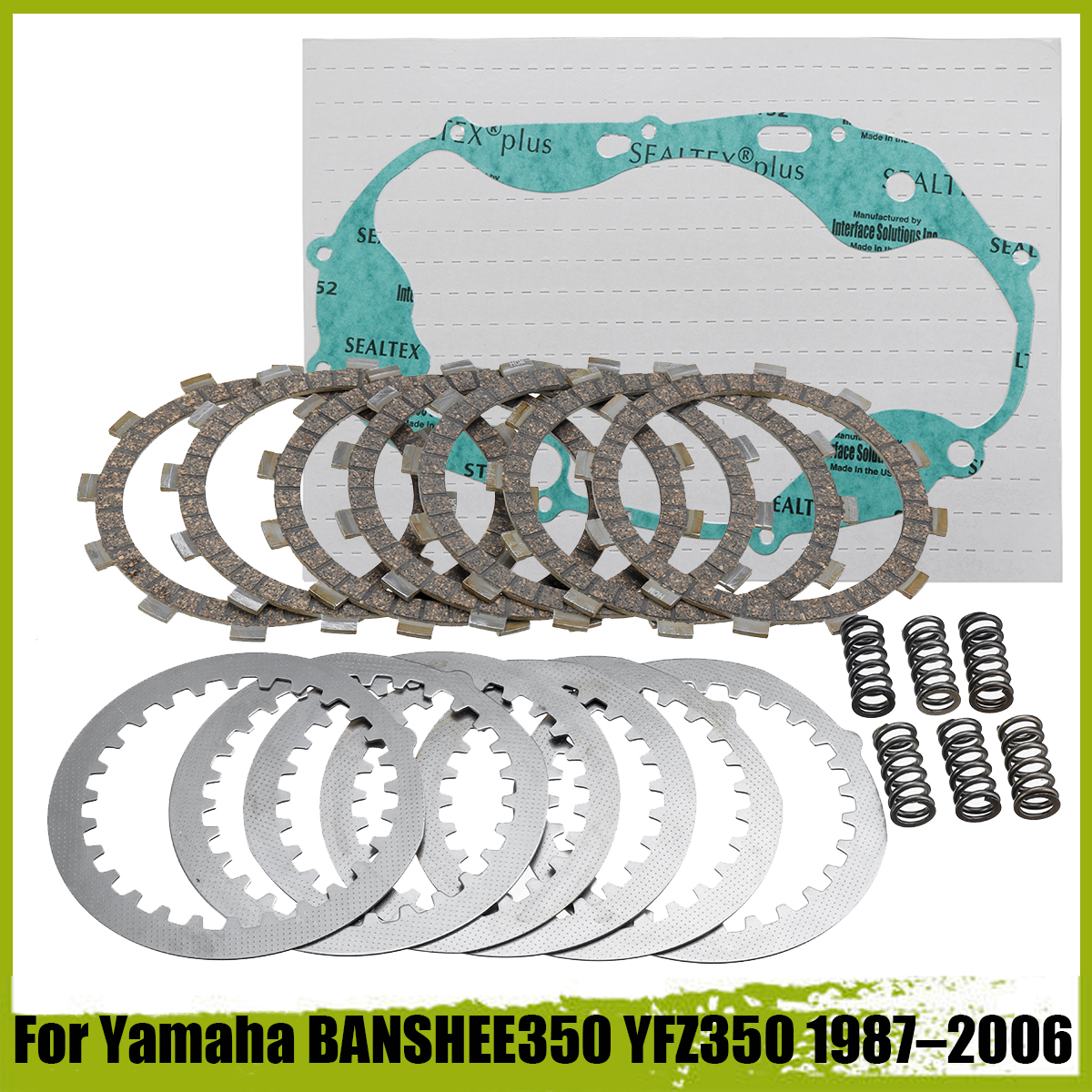 Yamaha 350 Banshee Clutch Kit with Heavy Duty Springs and Gasket 1987-2006 NEW