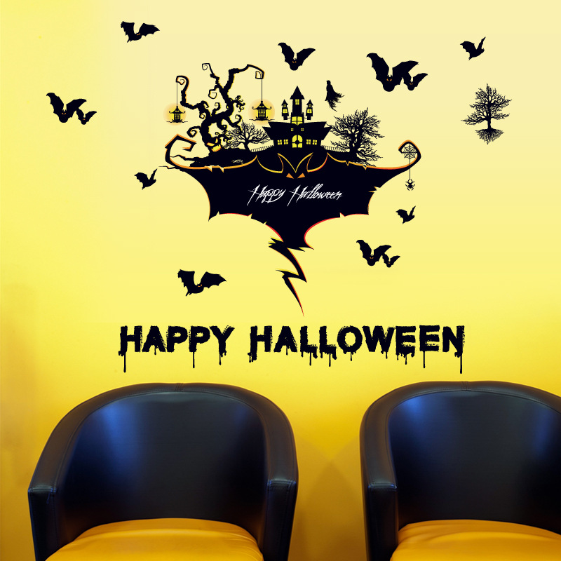 

Miico SK9226 Halloween Cartoon Wall Sticker For Kids Room Decoration Halloween Decoration Haloween Party