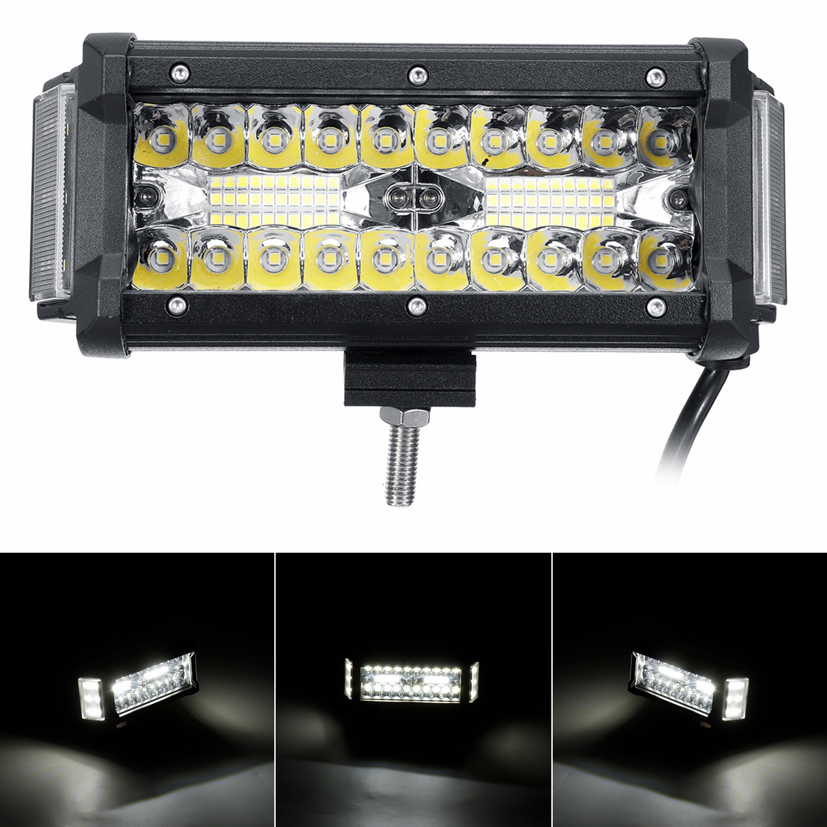 

6.5inch 56W LED Work Light Bar 10-32V IP67 Driving Lamp With Side Light For Offroad SUV ATV UTV 4WD Truck