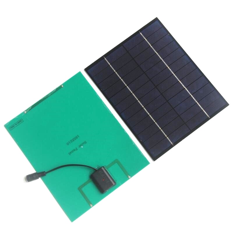 

6.5W 12V 5V Solar Panel Solar Battery Charger For 12V Battery Mobile Phone