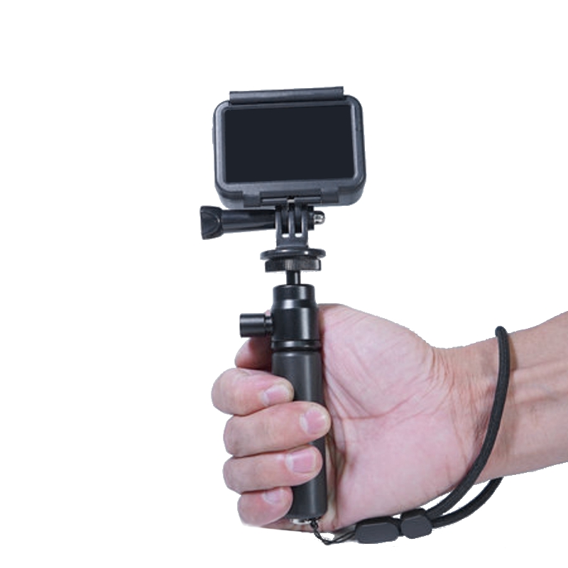 

CNC Mini Gimbal Camera Holder Handheld Mount Handle 1/4 3/8 Inch Universal Compatible with Gopro 5 6 7 OSMO Action ILDC