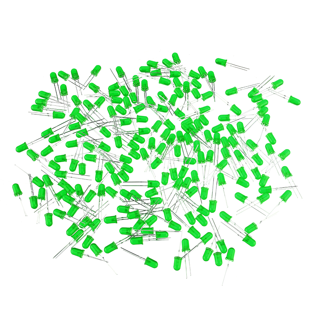

1000pcs 5MM Green LED Diode Round Diffused Green Color Light Lamp F5 DIP Highlight