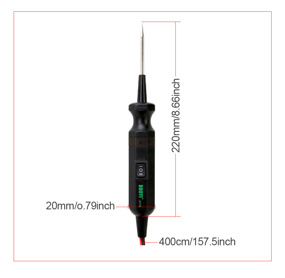 DUOYI DY18 Car Circuit Tester Power Probe Automotive Electrical Current Voltage Scanner Tool 6-24V