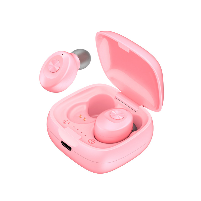 

Mini TWS Wireless bluetooth 5.0 Earphone Cute Portable HiFi Stereo Headphone with Mic