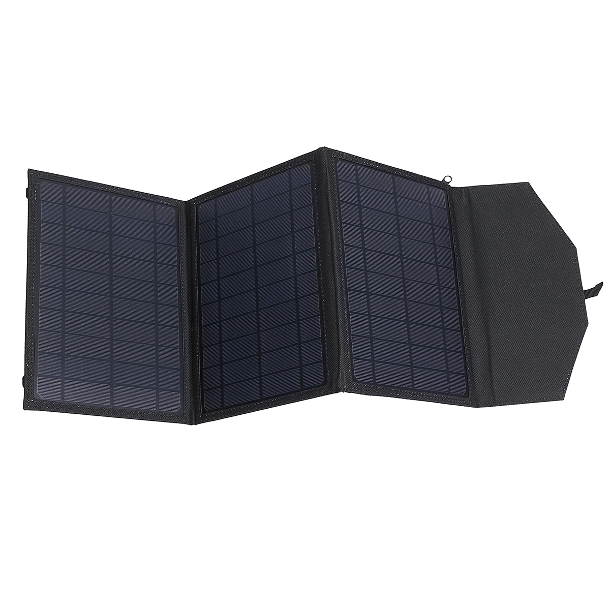 

30W 4000mah Solar Power Bank Solar Charger 4USB output Dual USB with LED lights Folding Solar Panel With Carabiner