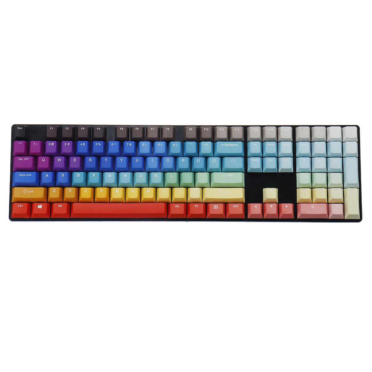 

104 Key Light Sublimation PBT Colorful Клавишные колпачки OEM Профиль Набор колпачков для Механический игровых Клавиатура