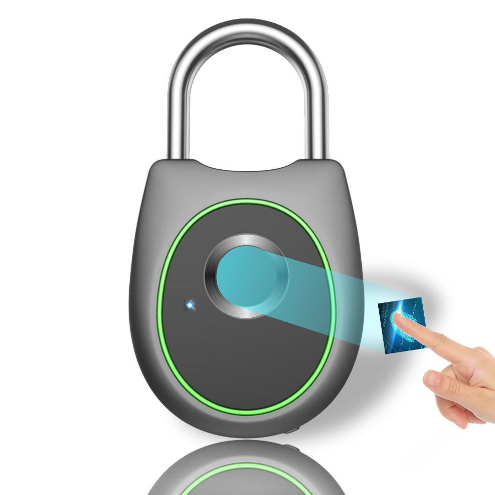 

Bakeey Smart Fingerprint Door Lock Padlock USB Charging Waterproof Keyless Anti Theft Travel Luggage Drawer Safety Lock