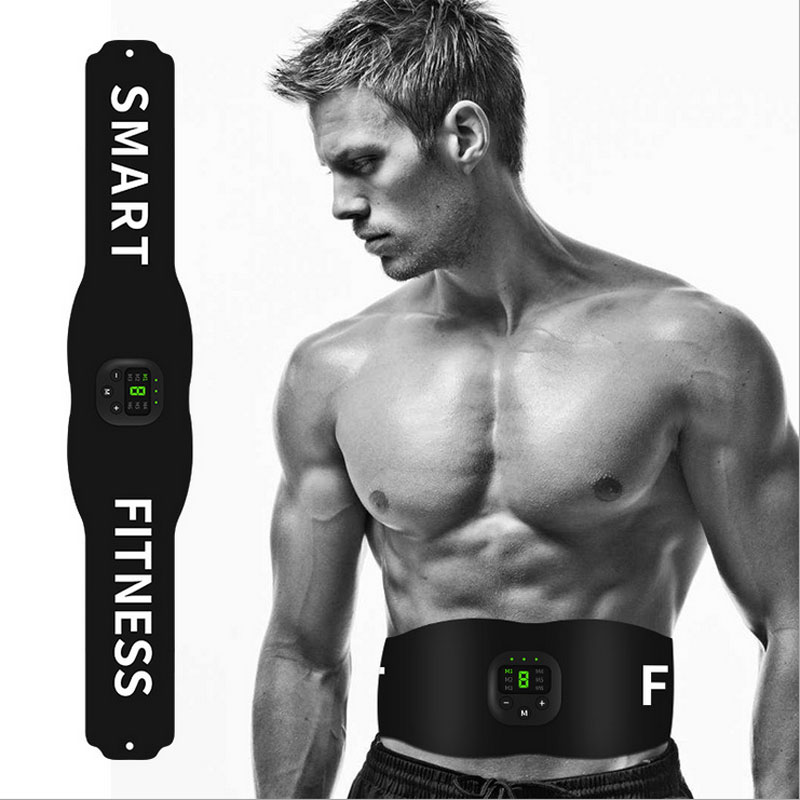 

EMS Muscle Stimulator Training Belts Adjustable Waist Belt Abdominal Muscle Trainer Body Exercise Stimulater
