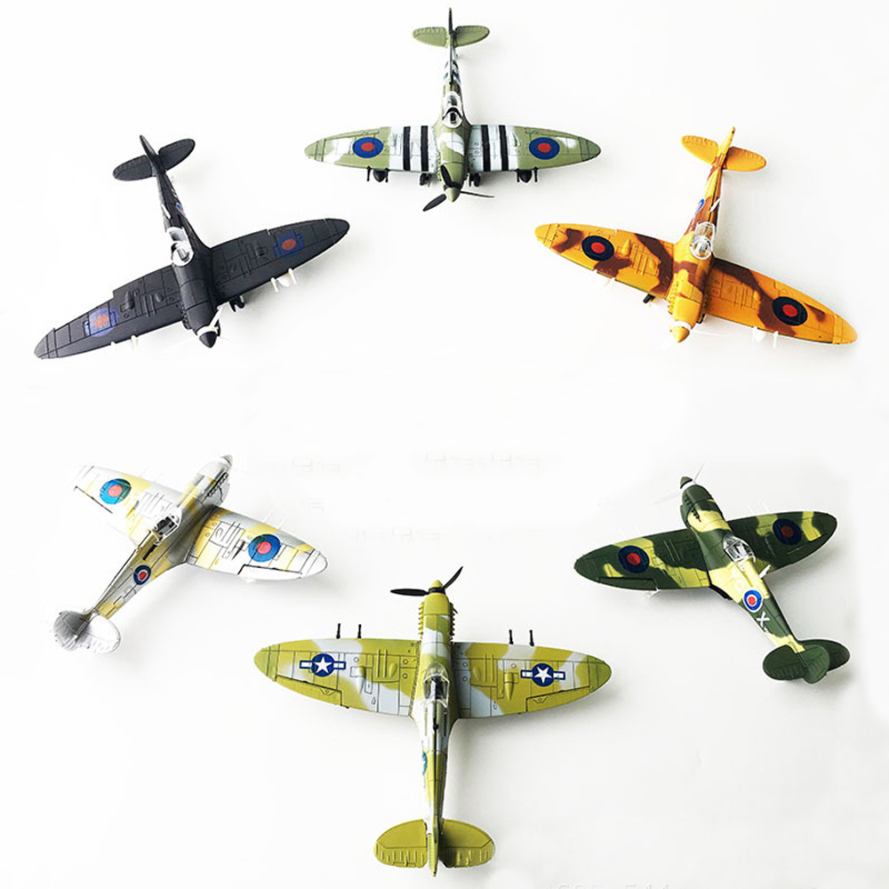 

6PCS 1:48 British Spray Interceptor Fighter Painting Version DIY Assembled Aircraft Model Building Educational Toys