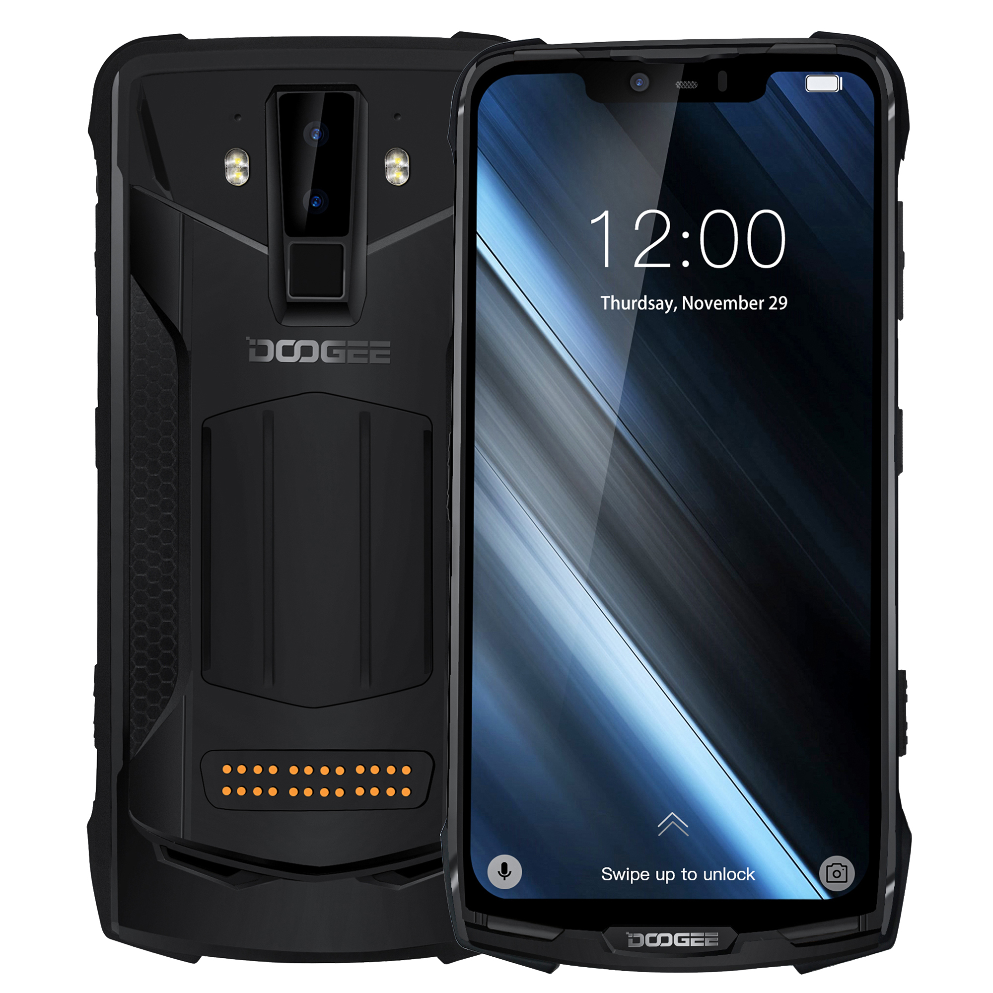 

DOOGEE S90C Global Bands IP68 Waterproof 6.18 inch FHD+ NFC 5050mAh 16MP+8MP AI Dual Rear Cameras 4GB 64GB Helio P70 Octa Core 4G Smartphone
