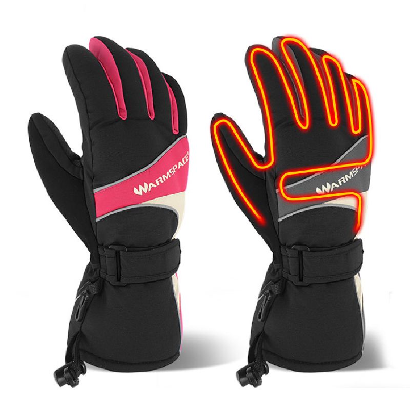 

Winter Thermal Electric Warm Heated Heating Gloves Mitten Ski Waterproof Sport