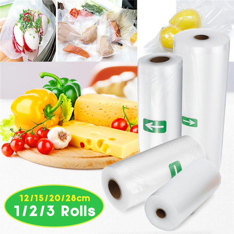 Details about   1Roll 5m Vacuum Food Sealer Bags Roll Storage Kitchen Sealing Machine Fresh!` 