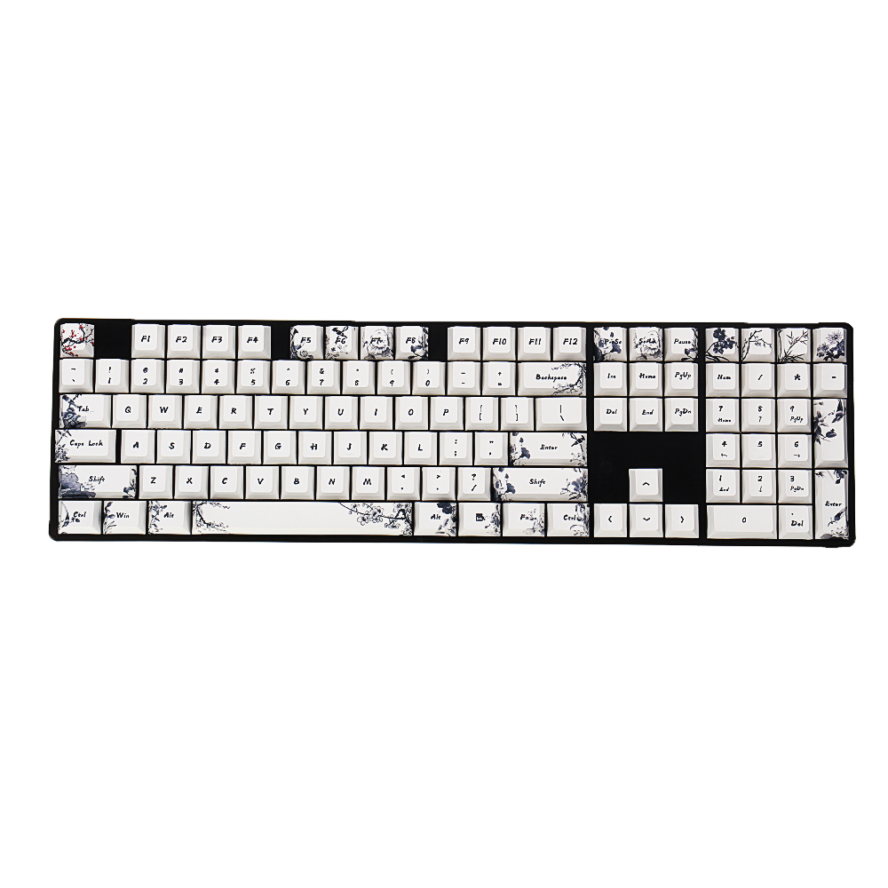 

104 Keys Thermal Sublimation Cherry Profile PBT Keycap for Mechanical Keyboard