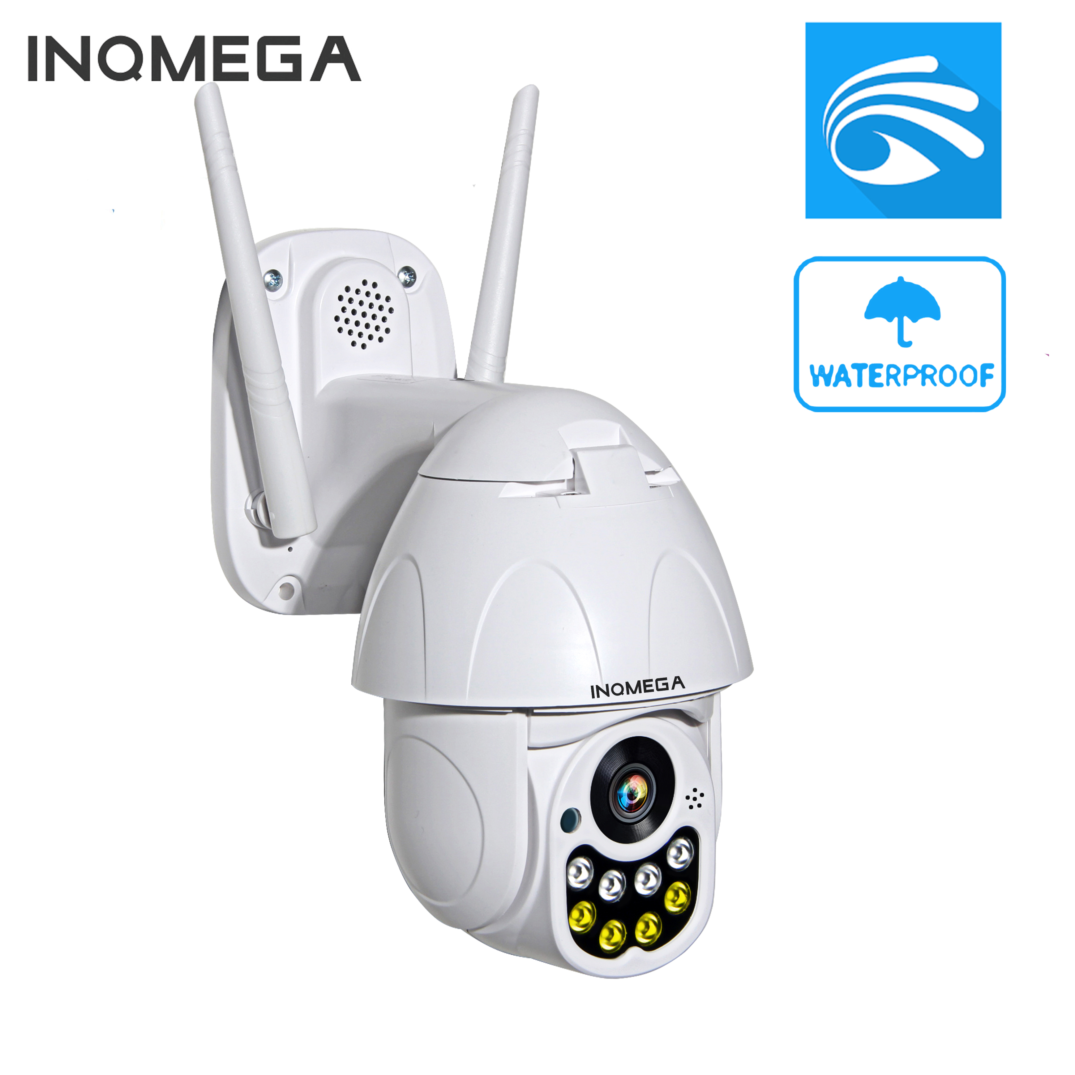 

INQMEGA HD 1080P Водонепроницаемы 2,5-дюймовый 8LED IP камера H.264 Цветная ночная версия Обнаружение движения 360 ° Домашняя безопасность WiFi камера Детс
