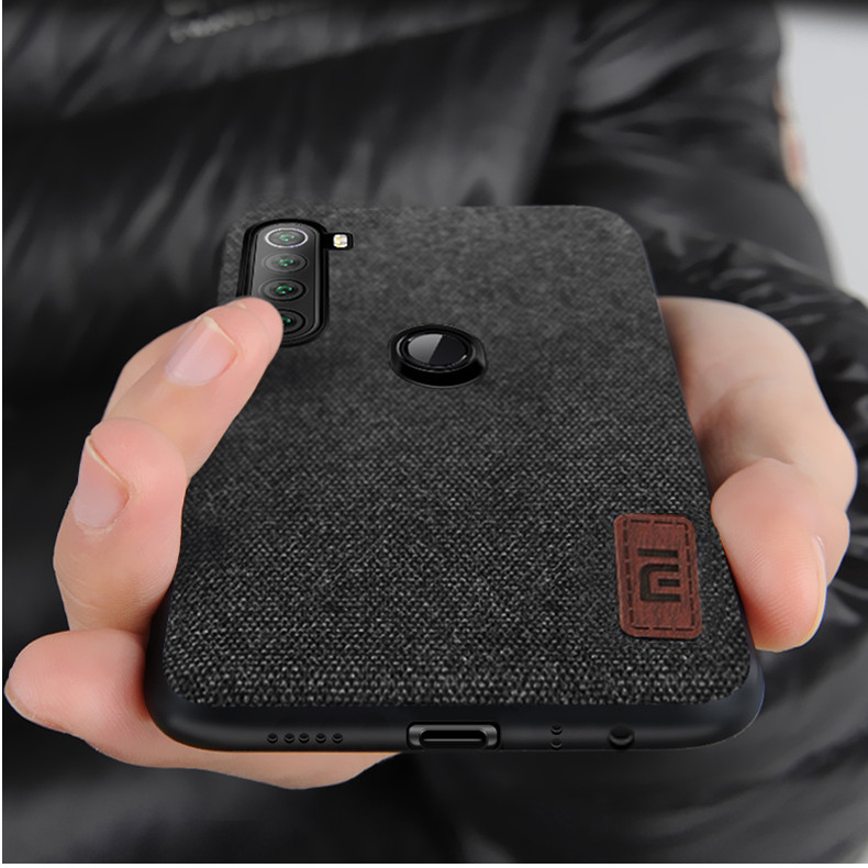 

Bakeey Luxury Fabric Splice Soft Silicone Edge Shockproof Protective Case For Xiaomi Redmi Note 8T