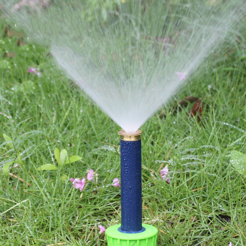 

90/180/360 Degree Scattering P op-Up Sprinklers Garden Pure Copper Automatic Retractable Lawn Sprinkler Garden Watering Irrigation Tools Buried Nozzles Adjustable Nozzle