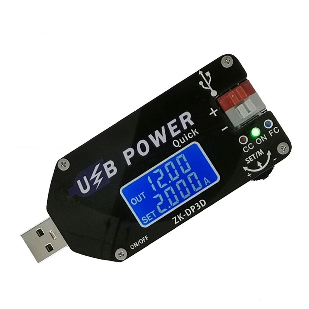 

CNC USB TYEPE-C DC DC Converter CC CV 4-13V to 1-30V 2A 15W Power Module Adjustable Regulated Power Supply QC2.0 3.0