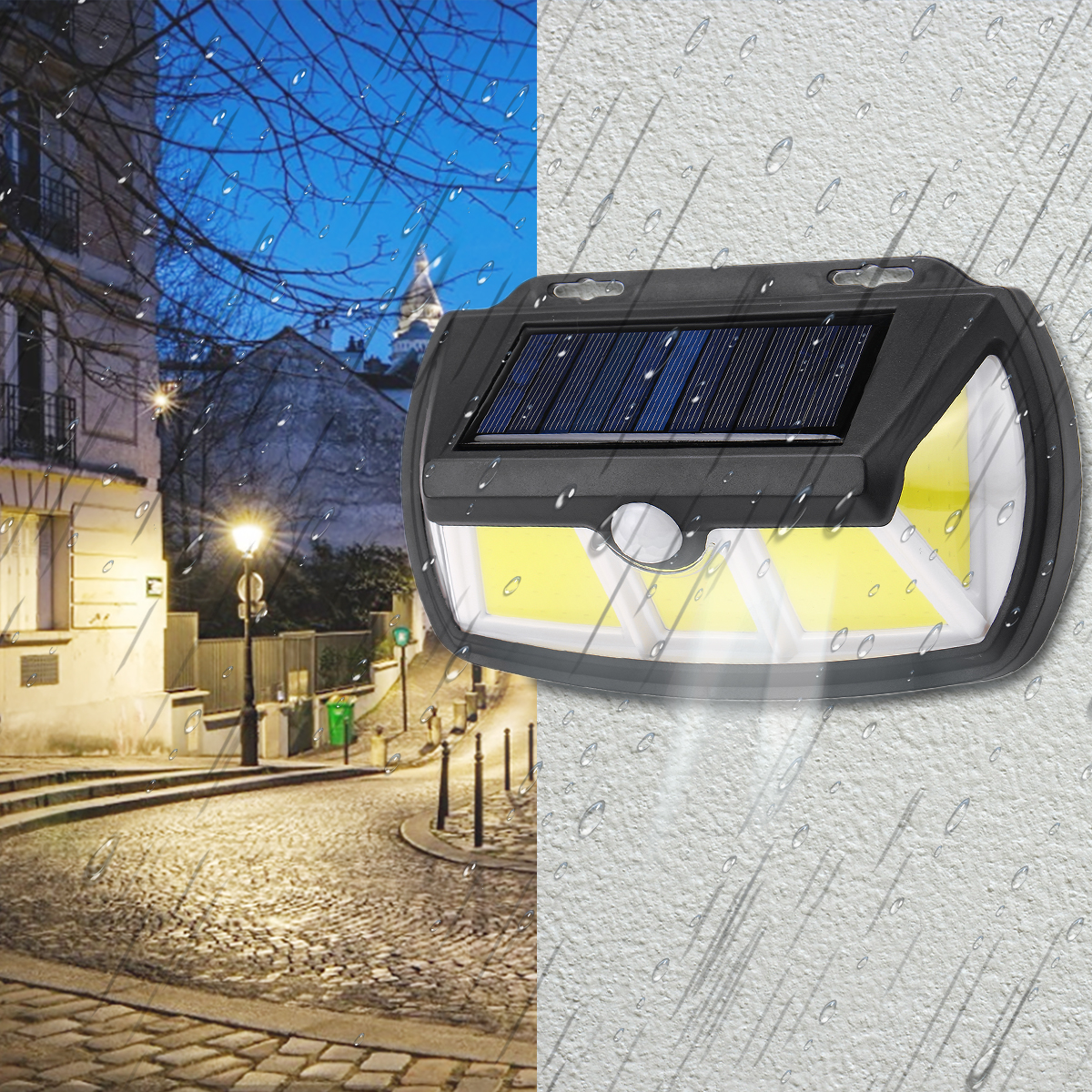 

69/90LED Solar Power PIR Motion Sensor Wall Light Waterproof Outdoor Garden Lamp