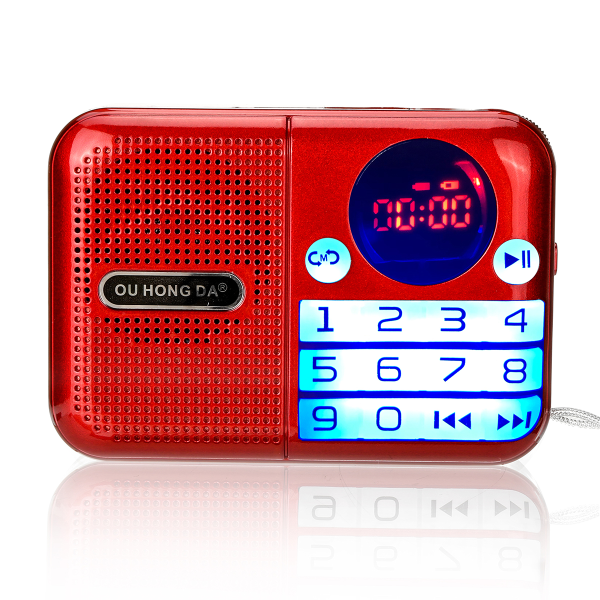 

Портативный FM Радио 70-108 МГц Выключение памяти Цифровой Дисплей TF Карта USB музыкальный плеер Динамик