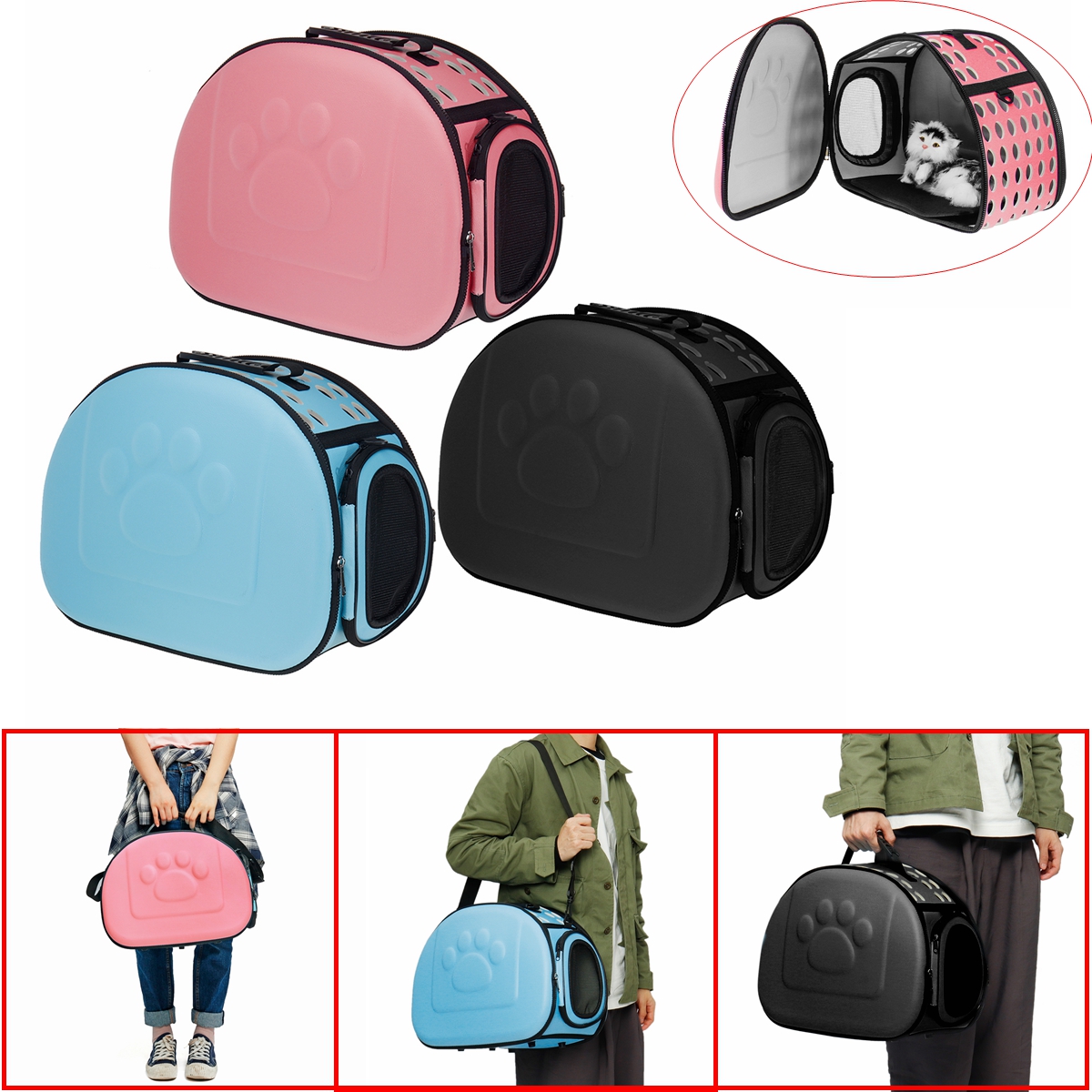 

Portable Pet Dog Cat Puppy Handbag Portable Travel Carry Carrier Tote Cage Bag Crate Box Holder