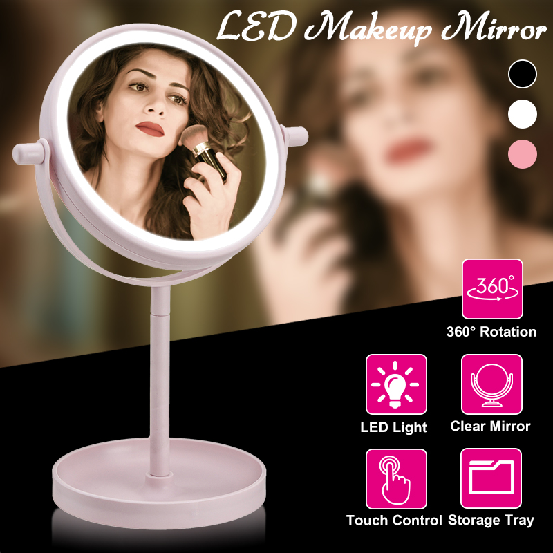 Portable 360°  14 LED Light Makeup Mirrors