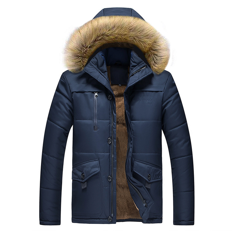 

Mens Winter Outdoor Thicken Fleece Warm Down Coats