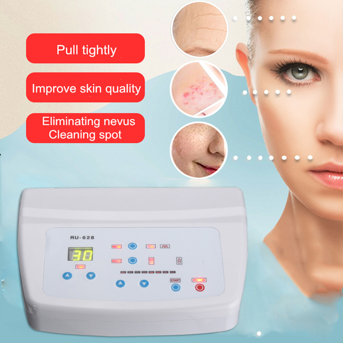 

Ultrasound Ultrasonic Facial Beauty Machine Body Skin Care Anti Aging Electric Massager