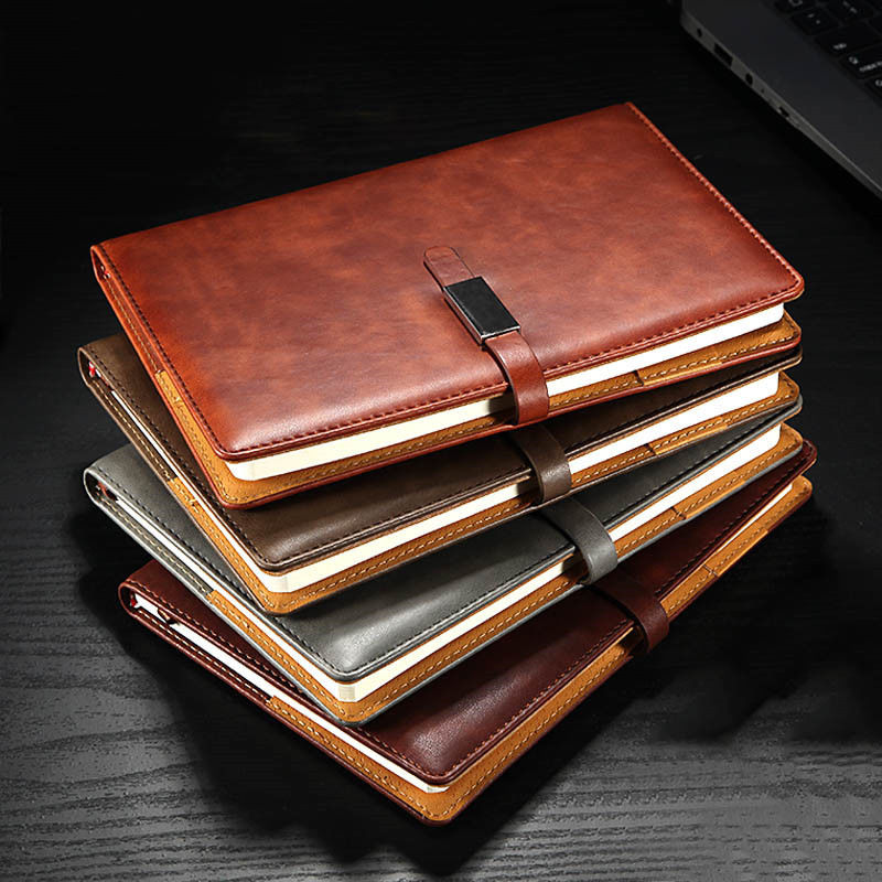 

A5 PU Leather Vintage Notebook Lined Paper Journal Notepad Diary Planner with Buckle