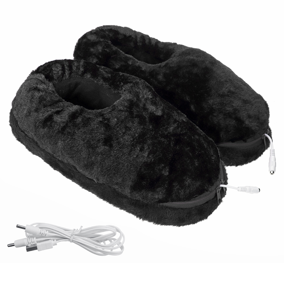 

USB электрическое отопление обувь Тапки с подогревом плюшевые коврик для ног зима теплее снег Ботинки